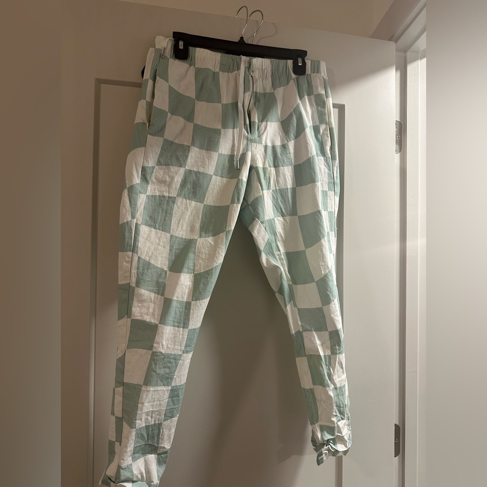 Duvin Wavy Checkerboard Beach Pants